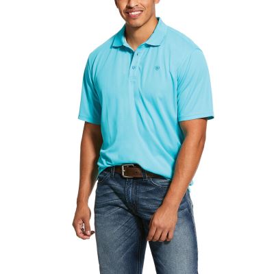 Ariat Western: TEK Polo Hombre - Azules (KVZLA4863)